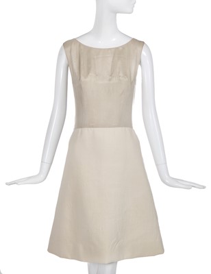 Lot 438 - A Christian Dior New York cream wool twill ensemble, 1960s