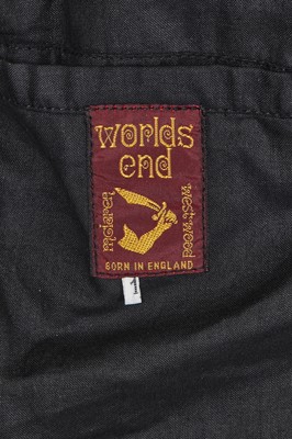 Lot 340 - A rare Vivienne Westwood burgundy checked wool suit, 'Clint Eastwood' collection, Autumn-Winter 1985-86