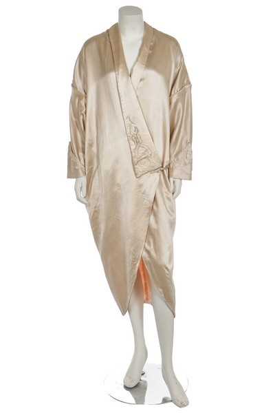 Lot 171 - A Liberty ivory satin kimono-style coat, circa...