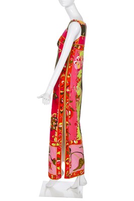 Lot 388 - An Emilio Pucci printed velvet dress, 1978