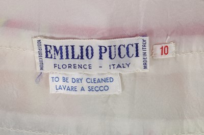 Lot 388 - An Emilio Pucci printed velvet dress, 1978