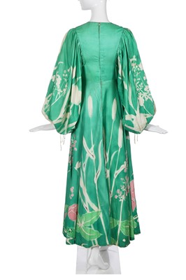 Lot 392 - A Catherine Buckley printed silk 'pond' dress 1970s