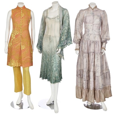 Lot 422 - Three printed Catherine Buckley ensembles, 1970s