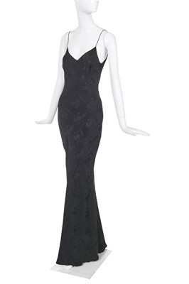 Lot 260 - A John Galliano black damask evening dress, pre-collection 1998