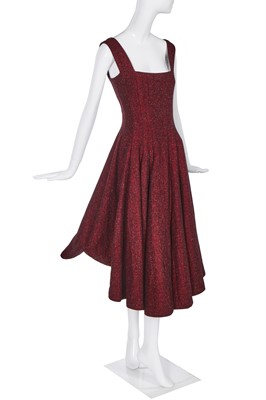 Lot 287 - A John Galliano wool dress, 'The Rose' collection, Autumn-Winter 1987-88