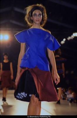 Lot 273 - A John Galliano linen ensemble, 'Greek Widows...' collection, Spring-Summer 1990