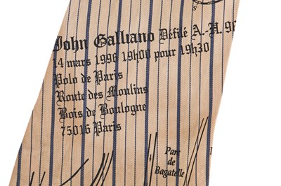 Lot 262 - A rare John Galliano show invitation, 'Baby Maker' collection, Autumn-Winter 1996-97