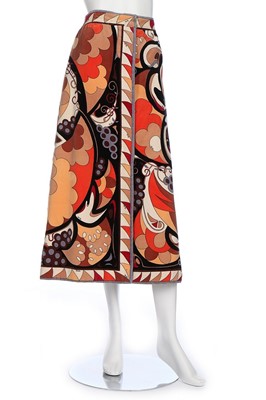 Lot 46 - A Pucci printed velvet skirt, late 1960s,...