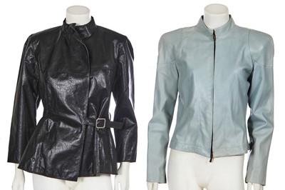 Lot 114 - Two Loewe leather jackets, 2010s