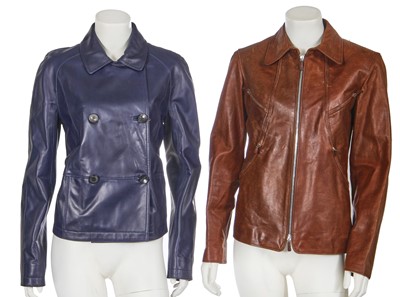 Lot 115 - Two Loewe leather jackets, 2010s