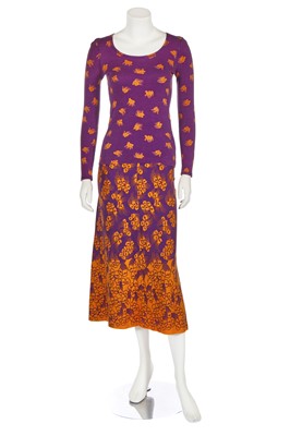 Lot 92 - A Biba floral printed cotton jersey ensemble, circa 1973