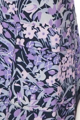 Lot 115 - A Biba floral printed cotton jersey sleeveless summer dress, circa 1974