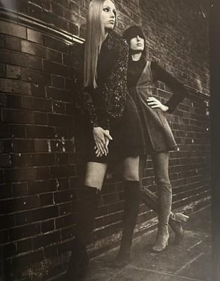 Lot 18 - A Biba navy slubbed rayon ensemble, 1969