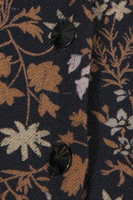Lot 18 - A Biba navy slubbed rayon ensemble, 1969