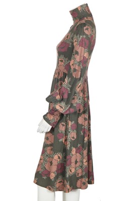 Lot 31 - A Biba printed wool jersey dress, circa 1970