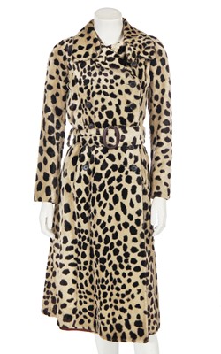 Lot 40 - A good Biba faux cheetah coat, circa 1970