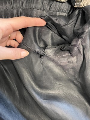 Lot 117 - A Biba checked beige and black wool jacket, circa 1974