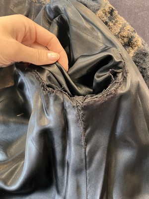 Lot 118 - A Biba faux-fur swing-back coat, circa 1974