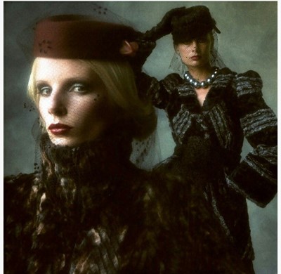 Lot 118 - A Biba faux-fur swing-back coat, circa 1974