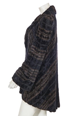 Lot 118 - A Biba faux-fur swing-back coat, circa 1974