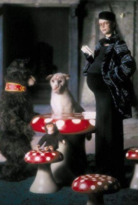 Lot 118 - A Biba faux-fur swing-back coat, circa 1974