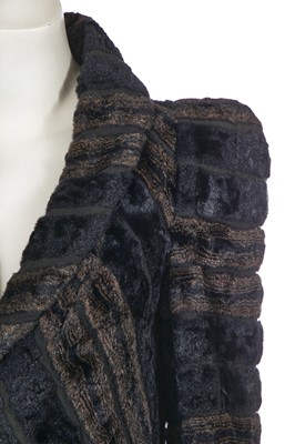 Lot 118 - A Biba faux-fur swing-back coat, circa 1974