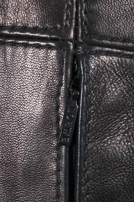 Lot 118 - A Loewe black leather coat, 2010s