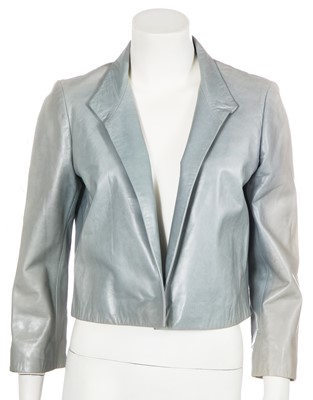 Lot 118 - A Loewe black leather coat, 2010s