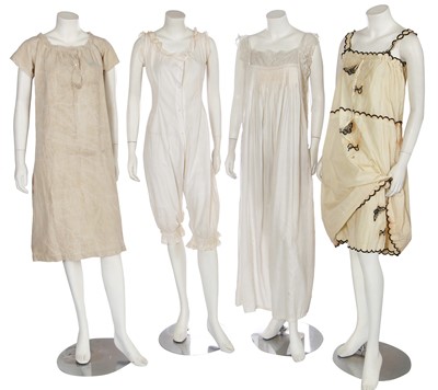 Lot 145 - A large group of lingerie and nightwear, 1890-1930s