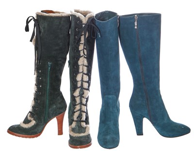 Lot 127 - A group of leather and suede boots, 2010s