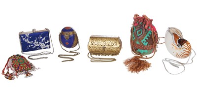 Lot 143 - An interesting group of evening handbags, 20th century