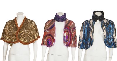 Lot 84 - Three Etro sequin and fur capelets, 2010s