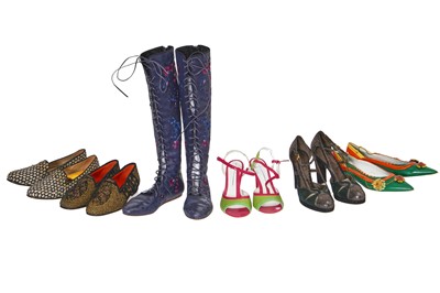 Lot 89 - A group of Etro shoes, 2000s-2010s