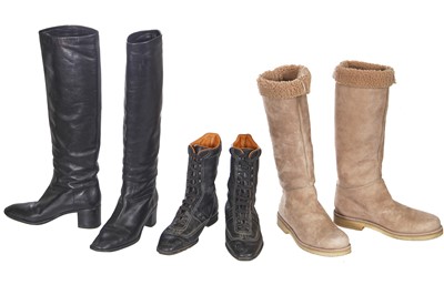 Lot 64 - Three pairs of Hermès boots, 2000s