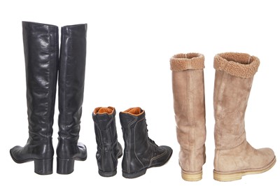 Lot 64 - Three pairs of Hermès boots, 2000s