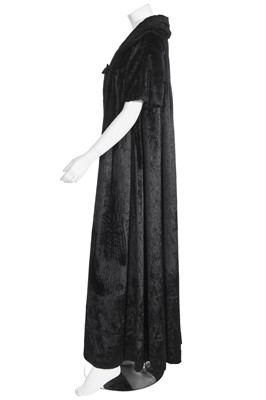 Lot 35 - A good Biba black faux-fur pelisse, circa 1970