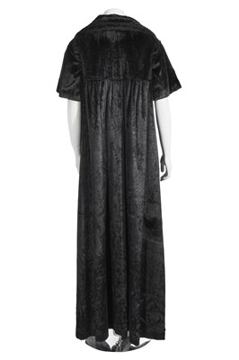 Lot 35 - A good Biba black faux-fur pelisse, circa 1970