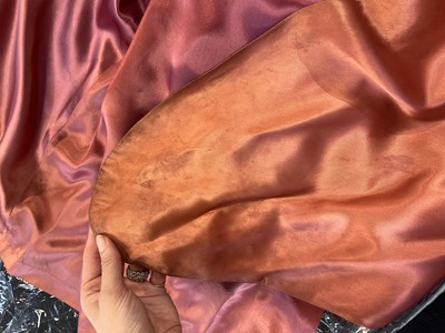 Lot 7 - A Biba gothic-inspired purple satin over-dress, circa 1968