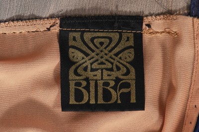 Lot 83 - A Biba navy chiffon evening dress, circa 1972