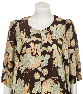 Lot 99 - A Biba printed crêpe marocaine maxi dress, circa 1973