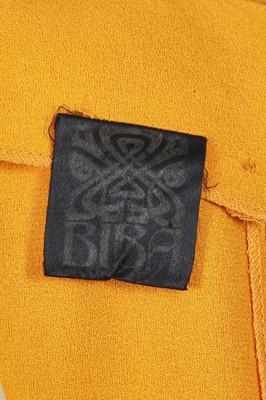 Lot 84 - A Biba canary yellow moss crêpe maxi dress, circa 1972