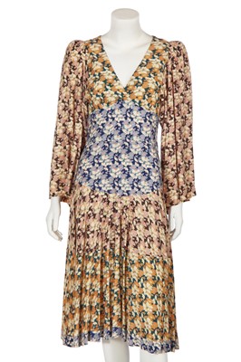 Lot 122 - A Biba floral printed rayon jersey day dress, circa 1974