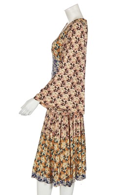 Lot 122 - A Biba floral printed rayon jersey day dress, circa 1974