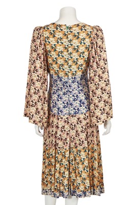 Lot 122 - A Biba floral printed rayon jersey day dress, circa 1974