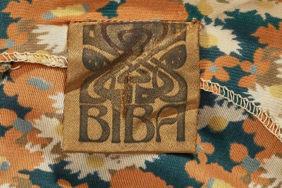 Lot 122 - A Biba floral printed rayon jersey day dress, circa 1974