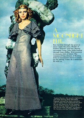 Lot 8 - A Biba green and white gingham cotton maxi dress, circa 1968