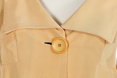 Lot 128 - A Biba champagne rayon bengaline ensemble, circa 1974