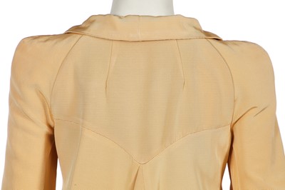 Lot 128 - A Biba champagne rayon bengaline ensemble, circa 1974