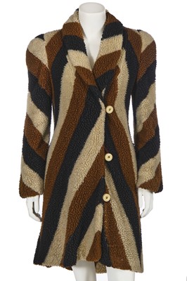 Lot 42 - A Biba faux fleece coat, circa 1970