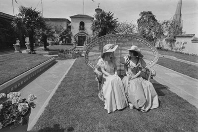 Lot 100 - A Biba lavender cotton maxi dress, circa 1973